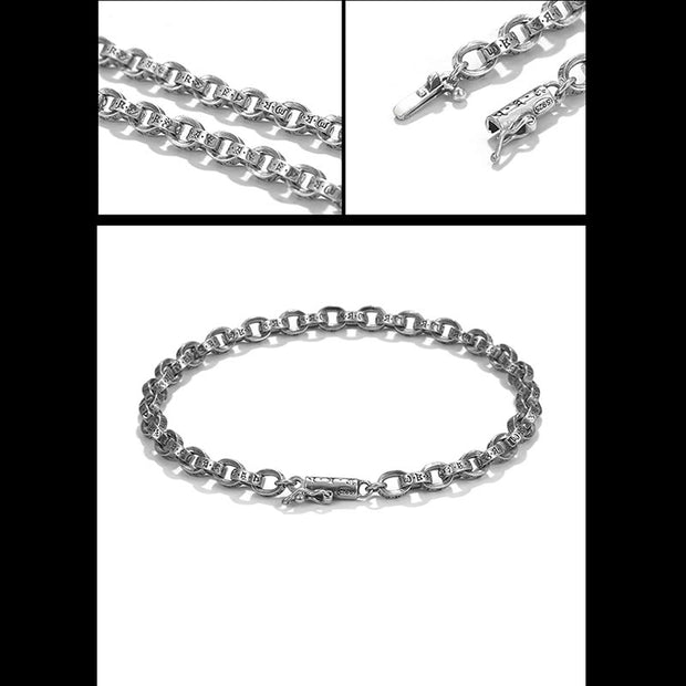 Buddha Stones 925 Sterling Silver Om Mani Padme Hum Carved Design Creativity Metal Bracelet (Extra 30% Off | USE CODE: FS30) - image 16