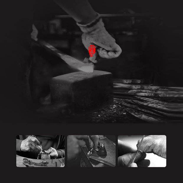 Buddha Stones 925 Sterling Silver Om Mani Padme Hum Carved Design Creativity Metal Bracelet (Extra 30% Off | USE CODE: FS30) - image 17