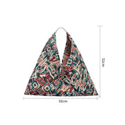 Buddha Stones Flowers Letters Butterfly Geometry Print Underarm Triangle Shoulder Bag
