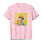 Buddha Stones Buddha Picks Up The Phone Tee T-shirt T-Shirts BS LightPink 2XL