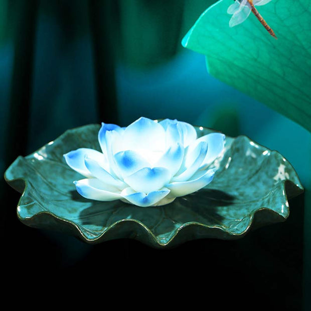 Buddha Stones Tibetan Lotus Blessing Incense Burner Decoration (Extra 30% Off | USE CODE: FS30) - image 3