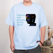 Buddha Stones Happiness Never Decreases By Being Shared Buddha Tee T-shirt T-Shirts BS 7