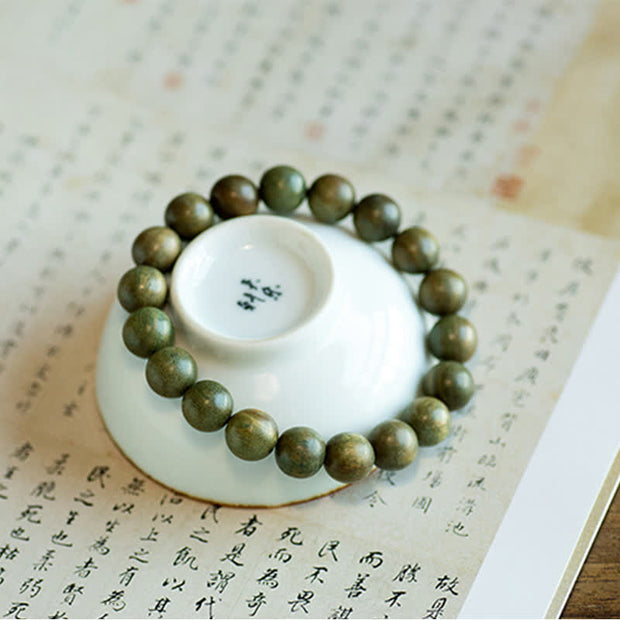 Buddha Stones Tibetan Green Sandalwood Soothing Cure Bracelet (Extra 35% Off | USE CODE: FS35) - image 13