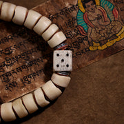 Buddha Stones Tibetan Natural Yak Bone The Lord Of The Corpse Forest Dice Chinese Zodiac Nine Palaces Eight Diagrams Strength Wrist Mala (Extra 30% Off | USE CODE: FS30) - image 2