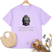 Buddha Stones How People Treat You Is Their Karma Buddha Tee T-shirt T-Shirts BS 24