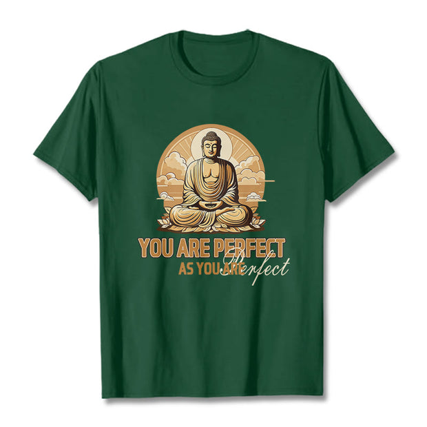 Buddha Stones You Are Perfect As You Are Tee T-shirt T-Shirts BS ForestGreen 2XL