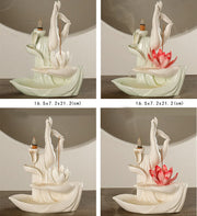 Buddha StonesTibetan Lotus Blessing Incense Burner Decoration (Extra 30% Off | USE CODE: FS30) - image 20
