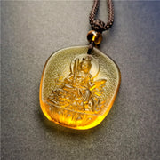 FREE Today: Buddha Amulet Lucky Liuli Necklace Pendant - Rabbit-Manjushri Bodhisattva - image 4