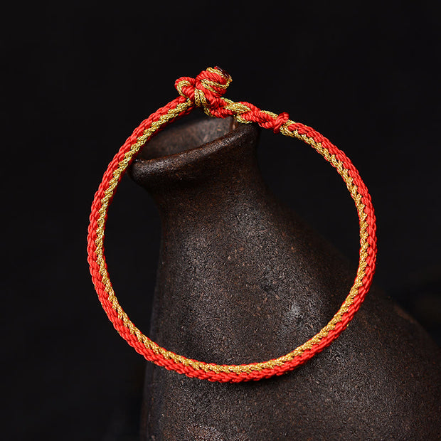 Buddha Stones Two-Color Rope Handcrafted Eight Thread Peace Knot Bracelet (Extra 30% Off | USE CODE: FS30) - image 3