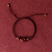 Buddha Stones Handmade Lotus Cinnabar Peace Buckle Blessing Braid Bracelet (Extra 35% Off | USE CODE: FS35) - image 7