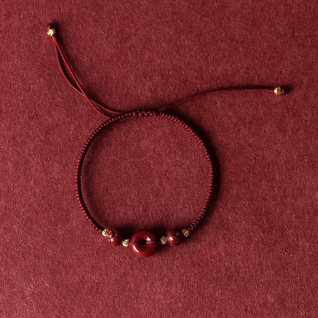 Buddha Stones Handmade Lotus Cinnabar Peace Buckle Blessing Braid Bracelet (Extra 35% Off | USE CODE: FS35) - image 7