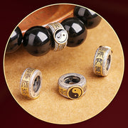 Buddha Stones 925 Sterling Silver Black Obsidian Gold Sheen Obsidian Silver Sheen Obsidian Yin Yang Protection Bracelet (Extra 35% Off | USE CODE: FS35) - image 7