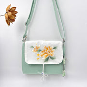 Buddha Stones Embroidered Camellia Epiphyllum Gardenia Sakura Flowers Crossbody Bag Shoulder Bag Cellphone Bag 39