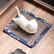 Lovely Cat Panda Ceramic Blessing Incense Burner Decoration