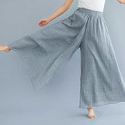 Buddha Stones Women Casual Loose Cotton Linen Wide Leg Pants For Yoga Dance Wide Leg Pants BS 13