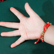 Buddha Stones 925 Sterling Silver Chinese Lock Charm Multicolored Red String Protection Handmade Braided Kids Bracelet (Extra 35% Off | USE CODE: FS35) - image 4