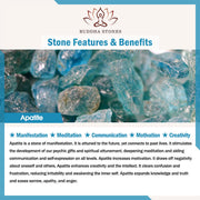 Buddha Stones 108 Mala Beads Apatite Red Stone Lotus Meditation Prayer Bead Bracelet (Extra 35% Off | USE CODE: FS35) - image 4