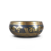 Buddha Stones Tibetan Meditation Bowl for Healing and Mindfulness Om Mani Padme Hum Singing Bowl