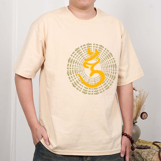 Buddha Stones 108 OM NAMAH SHIVAYA Mantra Sanskrit Tee T-shirt T-Shirts BS 9