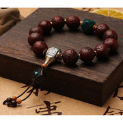 Buddha Stones Tibetan Bodhi Seed Agate Bead Luck Wealth Tassel Charm Wrist Mala (Extra 30% Off | USE CODE: FS30) - image 4