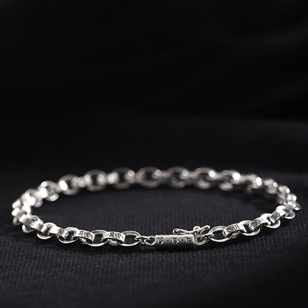 Buddha Stones 925 Sterling Silver Om Mani Padme Hum Carved Design Creativity Metal Bracelet (Extra 30% Off | USE CODE: FS30) - image 8