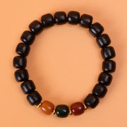 Buddha Stones Ebony Wood Rosewood Peace Balance Bracelet Bracelet BS 1
