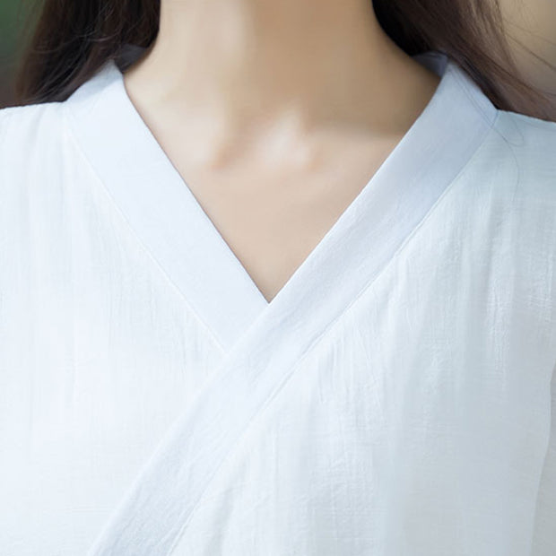 Buddha Stones Yoga Cotton Linen Clothing Uniform Meditation Zen Practice Women's Set (Extra 30% Off | USE CODE: FS30) - image 10