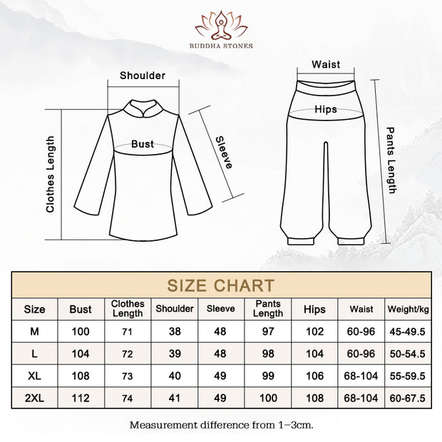 Buddha Stones Yoga Cotton Linen Clothing Uniform Meditation Zen Practice Women's Set (Extra 30% Off | USE CODE: FS30) - image 3