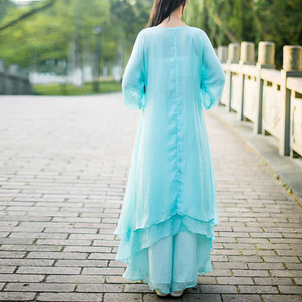 Buddha Stones 3Pcs Yoga Chiffon Clothing Uniform Meditation Zen Practice Women's Set  (Extra 30% Off | USE CODE: FS30) - image 5