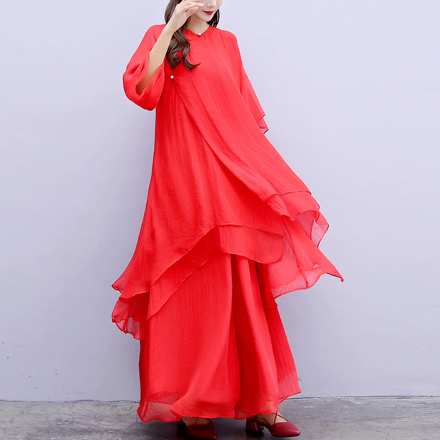 Buddha Stones 3Pcs Yoga Chiffon Clothing Uniform Meditation Zen Practice Women's Set  (Extra 30% Off | USE CODE: FS30) - image 31