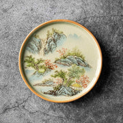 Buddha Stones Pine Mountain Forest Landscape Ceramic Gaiwan Sancai Teacup Kung Fu Tea Cup And Saucer With Lid (Extra 35% Off | USE CODE: FS35) - image 8