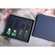 Buddha Stones Green Lotus Bamboo Oriole Ebony Wood Bookmarks With Gift Box (Extra 35% Off | USE CODE: FS35) - image 10