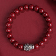 Buddha Stones 999 Sterling Silver PiXiu Natural Cinnabar Wealth Luck Bracelet (Extra 30% Off | USE CODE: FS30) - image 8