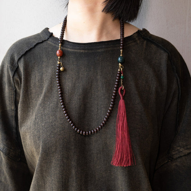 Buddha Stones 108 Mala Beads Natural Tibet Purple Bodhi Seed Auspiciousness Bracelet (Extra 30% Off | USE CODE: FS30) - image 7