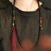 Buddha Stones 108 Mala Beads Natural Tibet Purple Bodhi Seed Auspiciousness Bracelet (Extra 30% Off | USE CODE: FS30) - image 10