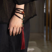 Buddha Stones 108 Mala Beads Natural Tibet Purple Bodhi Seed Auspiciousness Bracelet (Extra 30% Off | USE CODE: FS30) - image 8