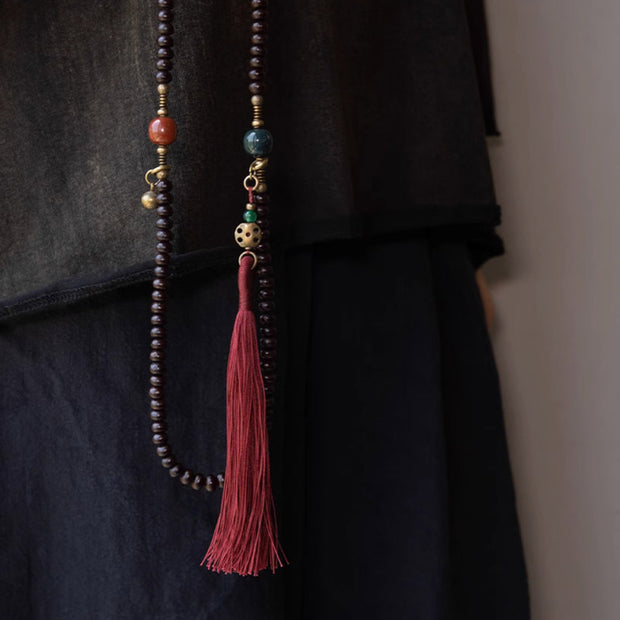 Buddha Stones 108 Mala Beads Natural Tibet Purple Bodhi Seed Auspiciousness Bracelet (Extra 30% Off | USE CODE: FS30) - image 12