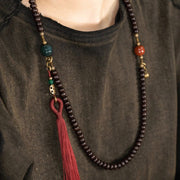 Buddha Stones 108 Mala Beads Natural Tibet Purple Bodhi Seed Auspiciousness Bracelet (Extra 30% Off | USE CODE: FS30) - image 9