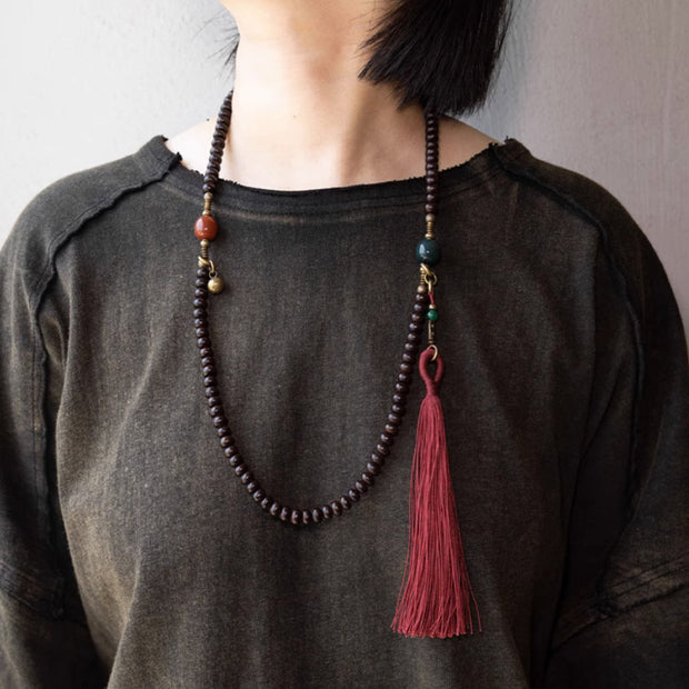 Buddha Stones 108 Mala Beads Natural Tibet Purple Bodhi Seed Auspiciousness Bracelet (Extra 30% Off | USE CODE: FS30) - image 11