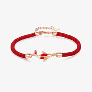 Buddha Stones Koi Fish Luck Wealth Braided Chain Couple Bracelet