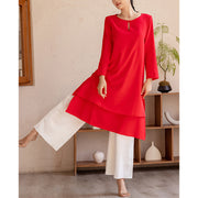 Buddha Stones 2Pcs Simple Design Tai Chi Meditation Yoga Clothing Top Pants Women's Set (Extra 30% Off | USE CODE: FS30) - image 14