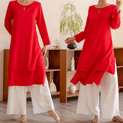 Buddha Stones 2Pcs Simple Design Tai Chi Meditation Yoga Clothing Top Pants Women's Set (Extra 30% Off | USE CODE: FS30) - image 18