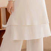 Buddha Stones 2Pcs Simple Design Tai Chi Meditation Yoga Clothing Top Pants Women's Set (Extra 30% Off | USE CODE: FS30) - image 7