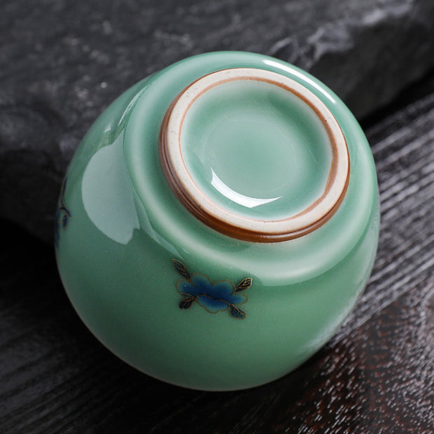 Buddha Stones Butterfly Goldfish Lotus Koi Fish Ceramic Teacup Kung Fu Tea Cup 120ml (Extra 35% Off | USE CODE: FS35) - image 3