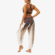 Buddha Stones Hippie Pants Baggy Boho High Waist Lounge Trousers with Pockets Women's Yoga Pants