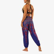 Buddha Stones Hippie Pants Baggy Boho High Waist Lounge Trousers with Pockets Women's Yoga Pants