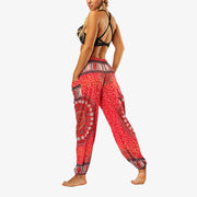 Buddha Stones Hippie Pants Baggy Boho High Waist Lounge Trousers with Pockets Women's Yoga Pants