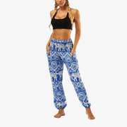 Buddha Stones Hippie Pants Baggy Boho High Waist Lounge Trousers with Pockets Women's Yoga Pants