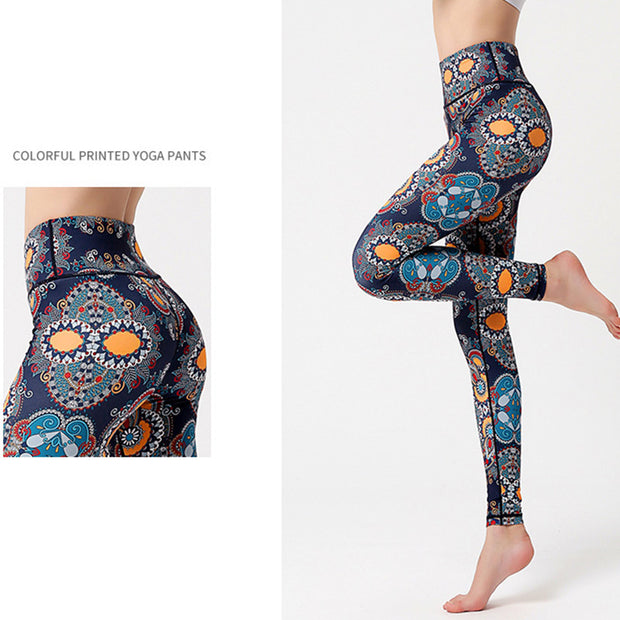 Printed yoga leggings cheap deals