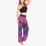 Buddha Stones Boho Loose Harem Trousers Women's Yoga Pants